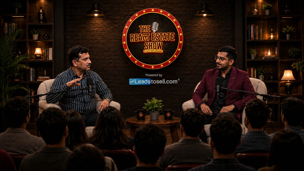 Sandip Satav and Abhishek Devkar in a live Real Estate Show conversation